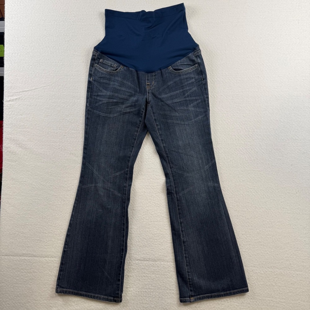 A Pea in the Pod Maternity Jeans Bootcut Denim Secret Fit Full Belly Panel PM